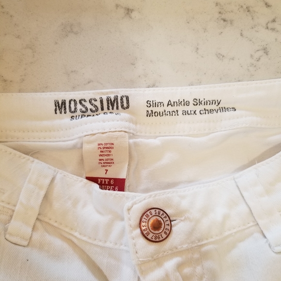 👖MOSSIMO WHITE SKINNY JEANS - Picture 5 of 7